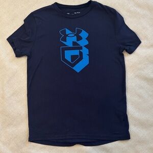 Under Armour Dark Blue Tee with Bold Logo